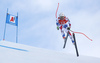 Brice Roger of France skiing during super-g race of the Audi FIS Alpine skiing World cup Kitzbuehel, Austria. Men super-g Hahnenkamm race of the Audi FIS Alpine skiing World cup season 2018-2019 was held Kitzbuehel, Austria, on Sunday, 27th of January 2019.
