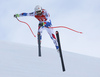 Brice Roger of France skiing during super-g race of the Audi FIS Alpine skiing World cup Kitzbuehel, Austria. Men super-g Hahnenkamm race of the Audi FIS Alpine skiing World cup season 2018-2019 was held Kitzbuehel, Austria, on Sunday, 27th of January 2019.
