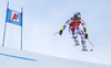 Alexis Pinturault of France skiing during super-g race of the Audi FIS Alpine skiing World cup Kitzbuehel, Austria. Men super-g Hahnenkamm race of the Audi FIS Alpine skiing World cup season 2018-2019 was held Kitzbuehel, Austria, on Sunday, 27th of January 2019.
