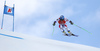 Nils Allegre of France skiing during super-g race of the Audi FIS Alpine skiing World cup Kitzbuehel, Austria. Men super-g Hahnenkamm race of the Audi FIS Alpine skiing World cup season 2018-2019 was held Kitzbuehel, Austria, on Sunday, 27th of January 2019.
