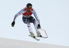 Andreas Romar of Finland skiing during super-g race of the Audi FIS Alpine skiing World cup Kitzbuehel, Austria. Men super-g Hahnenkamm race of the Audi FIS Alpine skiing World cup season 2018-2019 was held Kitzbuehel, Austria, on Sunday, 27th of January 2019.
