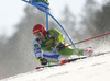 Zan Kranjec of Slovenia skiing during the first run of the men giant slalom race of the Audi FIS Alpine skiing World cup in Kranjska Gora, Slovenia. Men giant slalom race of the Audi FIS Alpine skiing World cup season 2018-2019 was held on Podkoren course in Kranjska Gora, Slovenia, on Saturday, 9th of March 2019.
