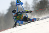 Matts Olsson of Sweden skiing during the first run of the men giant slalom race of the Audi FIS Alpine skiing World cup in Kranjska Gora, Slovenia. Men giant slalom race of the Audi FIS Alpine skiing World cup season 2018-2019 was held on Podkoren course in Kranjska Gora, Slovenia, on Saturday, 9th of March 2019.
