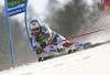 Thomas Fanara of France skiing during the first run of the men giant slalom race of the Audi FIS Alpine skiing World cup in Kranjska Gora, Slovenia. Men giant slalom race of the Audi FIS Alpine skiing World cup season 2018-2019 was held on Podkoren course in Kranjska Gora, Slovenia, on Saturday, 9th of March 2019.
