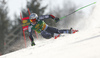 Henrik Kristoffersen of Norway skiing during the first run of the men giant slalom race of the Audi FIS Alpine skiing World cup in Kranjska Gora, Slovenia. Men giant slalom race of the Audi FIS Alpine skiing World cup season 2018-2019 was held on Podkoren course in Kranjska Gora, Slovenia, on Saturday, 9th of March 2019.
