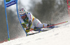 Luca De Aliprandini of Italy skiing during the first run of the men giant slalom race of the Audi FIS Alpine skiing World cup in Kranjska Gora, Slovenia. Men giant slalom race of the Audi FIS Alpine skiing World cup season 2018-2019 was held on Podkoren course in Kranjska Gora, Slovenia, on Saturday, 9th of March 2019.
