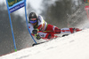 Manuel Feller of Austria skiing during the first run of the men giant slalom race of the Audi FIS Alpine skiing World cup in Kranjska Gora, Slovenia. Men giant slalom race of the Audi FIS Alpine skiing World cup season 2018-2019 was held on Podkoren course in Kranjska Gora, Slovenia, on Saturday, 9th of March 2019.
