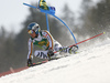 Alexander Schmid of Germany skiing during the first run of the men giant slalom race of the Audi FIS Alpine skiing World cup in Kranjska Gora, Slovenia. Men giant slalom race of the Audi FIS Alpine skiing World cup season 2018-2019 was held on Podkoren course in Kranjska Gora, Slovenia, on Saturday, 9th of March 2019.
