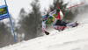 Filip Zubcic of Croatia skiing during the first run of the men giant slalom race of the Audi FIS Alpine skiing World cup in Kranjska Gora, Slovenia. Men giant slalom race of the Audi FIS Alpine skiing World cup season 2018-2019 was held on Podkoren course in Kranjska Gora, Slovenia, on Saturday, 9th of March 2019.
