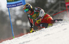 Erik Read of Canada skiing during the first run of the men giant slalom race of the Audi FIS Alpine skiing World cup in Kranjska Gora, Slovenia. Men giant slalom race of the Audi FIS Alpine skiing World cup season 2018-2019 was held on Podkoren course in Kranjska Gora, Slovenia, on Saturday, 9th of March 2019.
