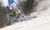 Fritz Dopfer of Germany skiing during the first run of the men giant slalom race of the Audi FIS Alpine skiing World cup in Kranjska Gora, Slovenia. Men giant slalom race of the Audi FIS Alpine skiing World cup season 2018-2019 was held on Podkoren course in Kranjska Gora, Slovenia, on Saturday, 9th of March 2019.
