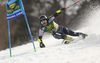 Marlon Sjoberg of Finland skiing during the first run of the men giant slalom race of the Audi FIS Alpine skiing World cup in Kranjska Gora, Slovenia. Men giant slalom race of the Audi FIS Alpine skiing World cup season 2018-2019 was held on Podkoren course in Kranjska Gora, Slovenia, on Saturday, 9th of March 2019.
