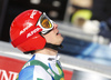 Zan Kranjec of Slovenia reacts in finish of the second run of the men giant slalom race of the Audi FIS Alpine skiing World cup in Kranjska Gora, Slovenia. Men giant slalom race of the Audi FIS Alpine skiing World cup season 2018-2019 was held on Podkoren course in Kranjska Gora, Slovenia, on Saturday, 9th of March 2019.
