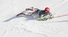 Leif Kristian Nestvold-Haugen of Norway falling during the second run of the men giant slalom race of the Audi FIS Alpine skiing World cup in Kranjska Gora, Slovenia. Men giant slalom race of the Audi FIS Alpine skiing World cup season 2018-2019 was held on Podkoren course in Kranjska Gora, Slovenia, on Saturday, 9th of March 2019.
