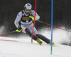 Manfred Moelgg of Italy skiing during the first run of the men slalom race of the Audi FIS Alpine skiing World cup in Kranjska Gora, Slovenia. Men slalom race of the Audi FIS Alpine skiing World cup season 2018-2019 was held on Podkoren course in Kranjska Gora, Slovenia, on Sunday, 10th of March 2019.
