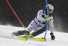 Manfred Moelgg of Italy skiing during the first run of the men slalom race of the Audi FIS Alpine skiing World cup in Kranjska Gora, Slovenia. Men slalom race of the Audi FIS Alpine skiing World cup season 2018-2019 was held on Podkoren course in Kranjska Gora, Slovenia, on Sunday, 10th of March 2019.
