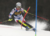 Julien Lizeroux of France skiing during the first run of the men slalom race of the Audi FIS Alpine skiing World cup in Kranjska Gora, Slovenia. Men slalom race of the Audi FIS Alpine skiing World cup season 2018-2019 was held on Podkoren course in Kranjska Gora, Slovenia, on Sunday, 10th of March 2019.
