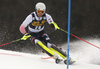 Matej Vidovic of Croatia skiing during the first run of the men slalom race of the Audi FIS Alpine skiing World cup in Kranjska Gora, Slovenia. Men slalom race of the Audi FIS Alpine skiing World cup season 2018-2019 was held on Podkoren course in Kranjska Gora, Slovenia, on Sunday, 10th of March 2019.
