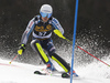 Jens Henttinen of Finland skiing during the first run of the men slalom race of the Audi FIS Alpine skiing World cup in Kranjska Gora, Slovenia. Men slalom race of the Audi FIS Alpine skiing World cup season 2018-2019 was held on Podkoren course in Kranjska Gora, Slovenia, on Sunday, 10th of March 2019.
