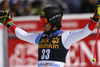 Marc Rochat of Switzerland reacts in finish of the second run of the men slalom race of the Audi FIS Alpine skiing World cup in Kranjska Gora, Slovenia. Men slalom race of the Audi FIS Alpine skiing World cup season 2018-2019 was held on Podkoren course in Kranjska Gora, Slovenia, on Sunday, 10th of March 2019.
