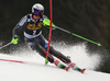 Henrik Kristoffersen of Norway skiing during the first run of the men slalom race of the Audi FIS Alpine skiing World cup in Kranjska Gora, Slovenia. Men slalom race of the Audi FIS Alpine skiing World cup season 2018-2019 was held on Podkoren course in Kranjska Gora, Slovenia, on Sunday, 10th of March 2019.
