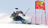 Jonna Luthman of Sweden skiing during the first run of the women giant slalom race of the Audi FIS Alpine skiing World cup in Soelden, Austria. First race of women Audi FIS Alpine skiing World cup season 2019-2020, women giant slalom, was held on Rettenbach glacier above Soelden, Austria, on Saturday, 26th of October 2019.
