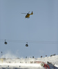 Bernadette Schild of Austria being airlifted after her crash in the second run of the women giant slalom race of the Audi FIS Alpine skiing World cup in Soelden, Austria. First race of women Audi FIS Alpine skiing World cup season 2019-2020, women giant slalom, was held on Rettenbach glacier above Soelden, Austria, on Saturday, 26th of October 2019.
