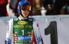 Petra Vlhova of Slovakia reacts in finish of the second run of the women giant slalom race of the Audi FIS Alpine skiing World cup in Soelden, Austria. First race of women Audi FIS Alpine skiing World cup season 2019-2020, women giant slalom, was held on Rettenbach glacier above Soelden, Austria, on Saturday, 26th of October 2019.
