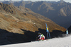 Wendy Holdener of Switzerland skiing during the first run of the women giant slalom race of the Audi FIS Alpine skiing World cup in Soelden, Austria. First race of women Audi FIS Alpine skiing World cup season 2019-2020, women giant slalom, was held on Rettenbach glacier above Soelden, Austria, on Saturday, 26th of October 2019.
