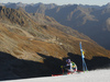 Tessa Worley of France skiing during the first run of the women giant slalom race of the Audi FIS Alpine skiing World cup in Soelden, Austria. First race of women Audi FIS Alpine skiing World cup season 2019-2020, women giant slalom, was held on Rettenbach glacier above Soelden, Austria, on Saturday, 26th of October 2019.
