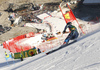 Estelle Alphand of Sweden skiing during the first run of the women giant slalom race of the Audi FIS Alpine skiing World cup in Soelden, Austria. First race of women Audi FIS Alpine skiing World cup season 2019-2020, women giant slalom, was held on Rettenbach glacier above Soelden, Austria, on Saturday, 26th of October 2019.
