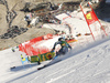 Estelle Alphand of Sweden skiing during the first run of the women giant slalom race of the Audi FIS Alpine skiing World cup in Soelden, Austria. First race of women Audi FIS Alpine skiing World cup season 2019-2020, women giant slalom, was held on Rettenbach glacier above Soelden, Austria, on Saturday, 26th of October 2019.
