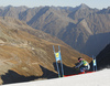 Magdalena Fjaellstroem of Sweden skiing during the first run of the women giant slalom race of the Audi FIS Alpine skiing World cup in Soelden, Austria. First race of women Audi FIS Alpine skiing World cup season 2019-2020, women giant slalom, was held on Rettenbach glacier above Soelden, Austria, on Saturday, 26th of October 2019.
