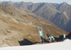 Riikka Honkanen of Finland skiing during the first run of the women giant slalom race of the Audi FIS Alpine skiing World cup in Soelden, Austria. First race of women Audi FIS Alpine skiing World cup season 2019-2020, women giant slalom, was held on Rettenbach glacier above Soelden, Austria, on Saturday, 26th of October 2019.
