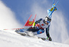 Matts Olsson of Sweden skiing during the first run of the men giant slalom race of the Audi FIS Alpine skiing World cup in Soelden, Austria. First race of men Audi FIS Alpine skiing World cup season 2019-2020, men giant slalom, was held on Rettenbach glacier above Soelden, Austria, on Sunday, 27th of October 2019.
