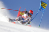 Leif Kristian Nestvold-Haugen of Norway skiing during the first run of the men giant slalom race of the Audi FIS Alpine skiing World cup in Soelden, Austria. First race of men Audi FIS Alpine skiing World cup season 2019-2020, men giant slalom, was held on Rettenbach glacier above Soelden, Austria, on Sunday, 27th of October 2019.
