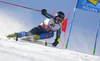 Kristoffer Jakobsen of Sweden skiing during the first run of the men giant slalom race of the Audi FIS Alpine skiing World cup in Soelden, Austria. First race of men Audi FIS Alpine skiing World cup season 2019-2020, men giant slalom, was held on Rettenbach glacier above Soelden, Austria, on Sunday, 27th of October 2019.

