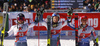 Winner Alexis Pinturault of France reacts in finish of the second run of the men giant slalom race of the Audi FIS Alpine skiing World cup in Soelden, Austria. First race of men Audi FIS Alpine skiing World cup season 2019-2020, men giant slalom, was held on Rettenbach glacier above Soelden, Austria, on Sunday, 27th of October 2019.
