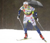 Linn Svahn of Sweden skiing during qualifications in women sprint race of FIS Cross country skiing World Cup in Planica, Slovenia. Qualifications for women sprint finals of FIS Cross country skiing World Cup in Planica, Slovenia were held on Saturday, 21st of December 2019 in Planica, Slovenia.
