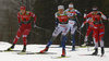 Stina Nilsson of Sweden skiing in qualifications of women team sprint race of FIS Cross country skiing World Cup in Planica, Slovenia. Qualifications of women team sprint finals of FIS Cross country skiing World Cup in Planica, Slovenia were held on Sunday, 22nd of December 2019 in Planica, Slovenia.
