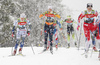 Jonna Sundling of Sweden skiing in finals of women team sprint race of FIS Cross country skiing World Cup in Planica, Slovenia. Finals of women team sprint finals of FIS Cross country skiing World Cup in Planica, Slovenia were held on Sunday, 22nd of December 2019 in Planica, Slovenia.
