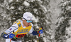 Oskar Svensson of Sweden  skiing in finals of men team sprint race of FIS Cross country skiing World Cup in Planica, Slovenia. Finals of men team sprint finals of FIS Cross country skiing World Cup in Planica, Slovenia were held on Sunday, 22nd of December 2019 in Planica, Slovenia.
