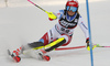 Melanie Meillard of Switzerland skiing during the first run of the women slalom Snow Queen trophy race of the Audi FIS Alpine skiing World cup in Zagreb, Croatia. Women Snow Queen Trophy slalom race of Audi FIS Alpine skiing World cup season 2019-2020, was held on Sljeme above Zagreb, Croatia, on Saturday, 4th of January 2020.
