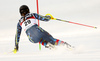 Sara Hector of Sweden skiing during the first run of the women slalom Snow Queen trophy race of the Audi FIS Alpine skiing World cup in Zagreb, Croatia. Women Snow Queen Trophy slalom race of Audi FIS Alpine skiing World cup season 2019-2020, was held on Sljeme above Zagreb, Croatia, on Saturday, 4th of January 2020.
