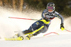 Elsa Fermbaeck of Sweden skiing during the first run of the women slalom Snow Queen trophy race of the Audi FIS Alpine skiing World cup in Zagreb, Croatia. Women Snow Queen Trophy slalom race of Audi FIS Alpine skiing World cup season 2019-2020, was held on Sljeme above Zagreb, Croatia, on Saturday, 4th of January 2020.
