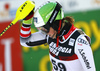 Michaela Dygruber of Austria reacts in finish of the second run of the women slalom Snow Queen trophy race of the Audi FIS Alpine skiing World cup in Zagreb, Croatia. Women Snow Queen Trophy slalom race of Audi FIS Alpine skiing World cup season 2019-2020, was held on Sljeme above Zagreb, Croatia, on Saturday, 4th of January 2020.
