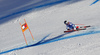 Maxence Muzaton of France skiing during first training run for men downhill race of the Audi FIS Alpine skiing World cup in Kitzbuehel, Austria. First training run for men downhill race of Audi FIS Alpine skiing World cup season 2019-2020, was held on Streif in Kitzbuehel, Austria, on Wednesday, 22nd of January 2020.
