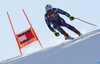 Peter Fill of Italy skiing during first training run for men downhill race of the Audi FIS Alpine skiing World cup in Kitzbuehel, Austria. First training run for men downhill race of Audi FIS Alpine skiing World cup season 2019-2020, was held on Streif in Kitzbuehel, Austria, on Wednesday, 22nd of January 2020.
