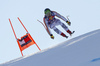 Andreas Sander of Germany skiing during first training run for men downhill race of the Audi FIS Alpine skiing World cup in Kitzbuehel, Austria. First training run for men downhill race of Audi FIS Alpine skiing World cup season 2019-2020, was held on Streif in Kitzbuehel, Austria, on Wednesday, 22nd of January 2020.
