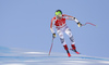 Andreas Sander of Germany skiing during men super-g race of the Audi FIS Alpine skiing World cup in Kitzbuehel, Austria. Men super-g race of Audi FIS Alpine skiing World cup 2019-2020, was held on Streif in Kitzbuehel, Austria, on Friday, 24th of January 2020.
